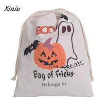 Halloween Drawstring bag Candy Gift printing backpack Bundle Pocket Drawstring Storage Travel Bags Mochila Mujer