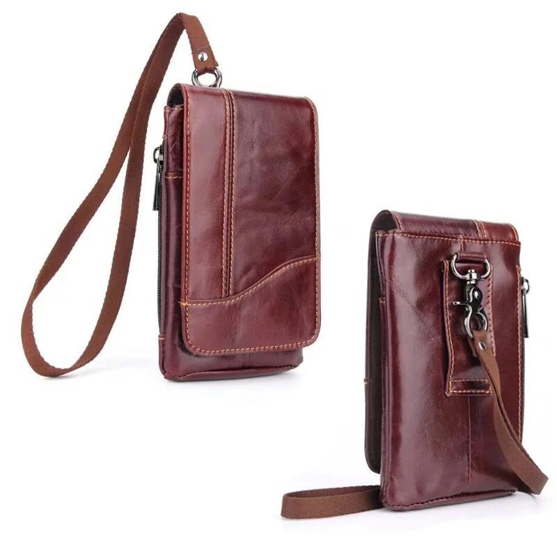 Custodia Per Telefono In Vera Pelle Con Gancio Per Tracolla Per Huawei Mate 10 Porsche Design,Mate 8/Mate 7/Mate S2,Honor Magic