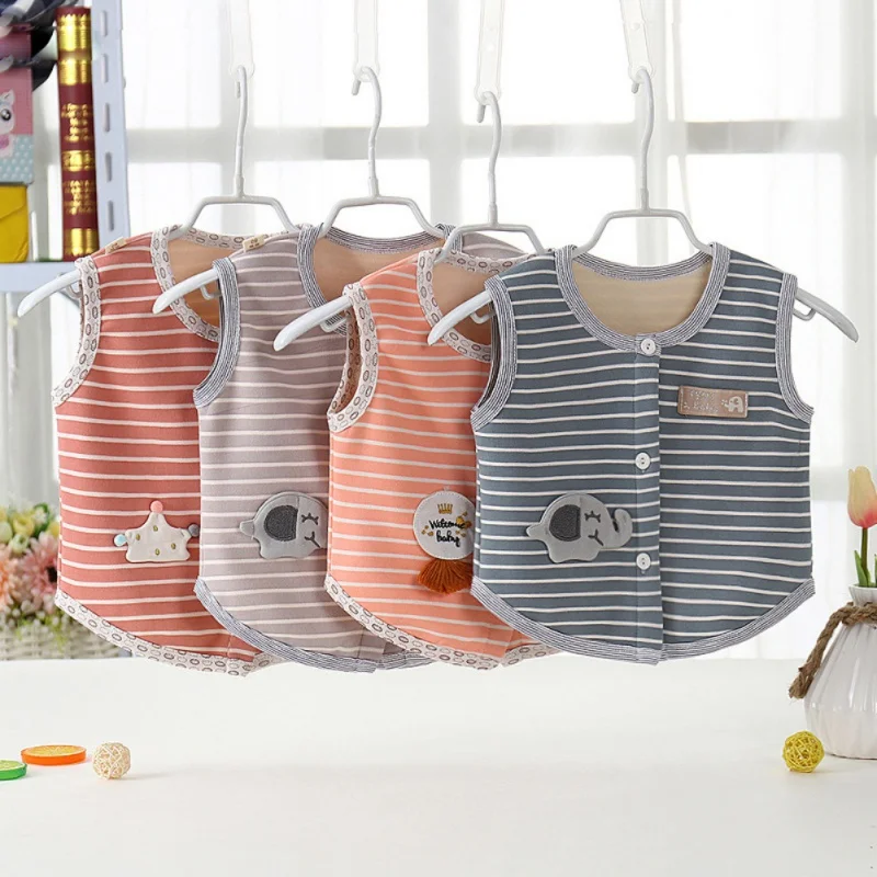 

1-4Y Baby Thick Vest Newborn Kids Waistcoats Unisex Winter Vest Jacket Boys Girls Clothing Newly Autumn Soft Warm Clothes