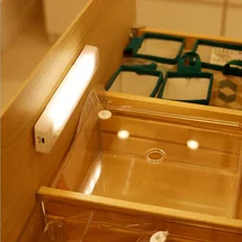 Энергосберегающий батарейный датчик света светодиод ИК инфракрасный детектор движения ночник для прикроватного шкафа внутреннего освещения