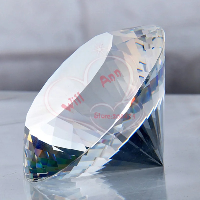 Large Crystal Diamond Paperweight Large 120mm Clear Crystal Diamond 120mm Aliexpress