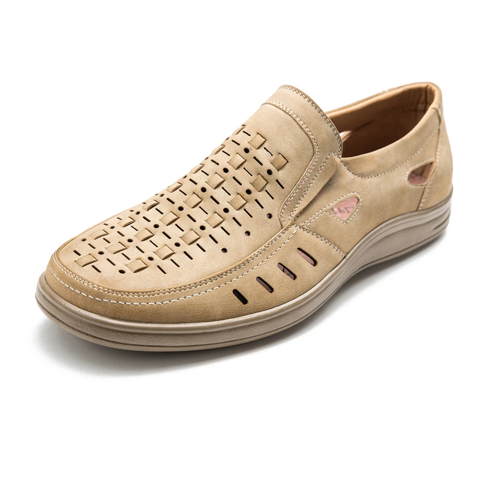 European Fashion Men's Classics Sandals 2018 Summer New Arrival Black/Grey/Beige Shoes Male 