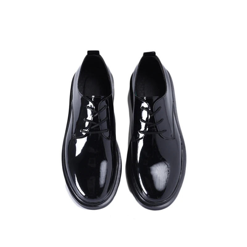 

Pu Leather Round Toe Mens Shoes Casual Summer Flats Solid Black 2017 Spring New Design Lightweight Shoes For Male