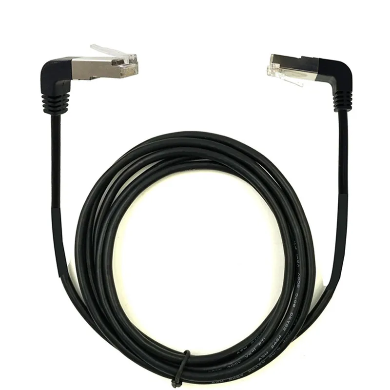 Угловой кабель cat5e 8P8C FTP STP UTP Cat 5e Ethernet сетевой RJ45 патч корд 0 5 м 1 2 3 м|Компьютерные
