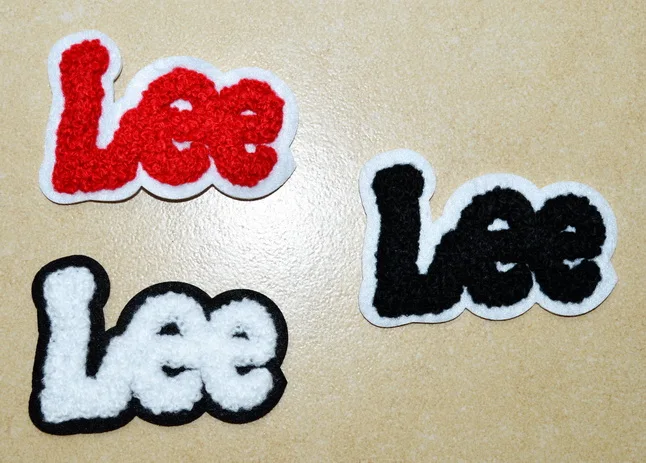

Big Size 5.4 inch ~ BLACK & RED & White IRON ON Patches, sew on patch,Appliques, Made of Cloth,100% Quality JEANS LOGO ~Hot Sale