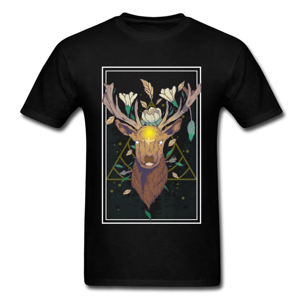 

Deer Round Collar T Shirts VALENTINE DAY Tops Tees Animal Elk Spirit Prevalent Pure Yu Yu Hakusho Summer Tees On Demand Men
