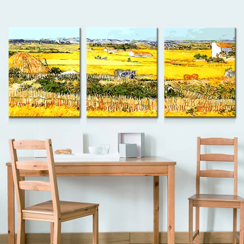 HTB1l73AajzuK1Rjy0Fpq6yEpFXak 3 pcs DIY Oil Painting by Numbers Flower Triptych Pictures Animal Coloring Landscape Abstract Paint Wall Sticker Home Decor Gift