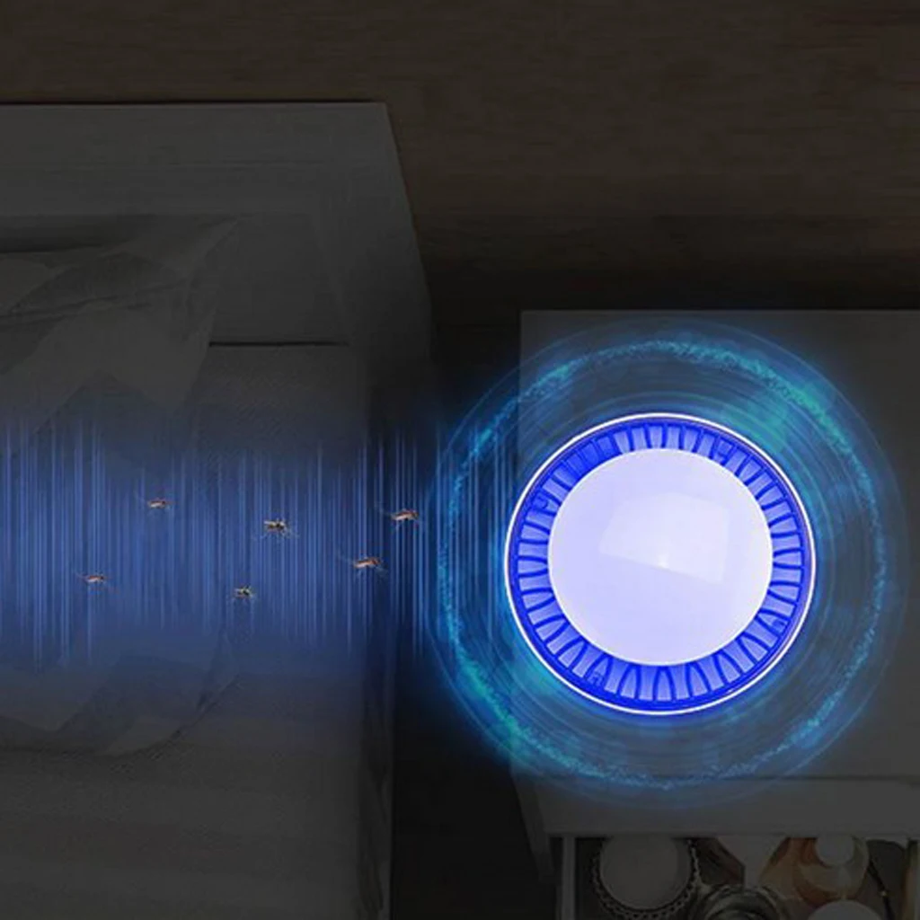USB Photocatalyst Mosquito Killer Lamp Anti Mosquito LED Light Trap Lamp Insect Pest Control for Home Office Bedroom