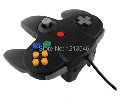 Горячая USB игровой проводной контроллер джойстик игровой джойстик для nintendo N64 PC Черный