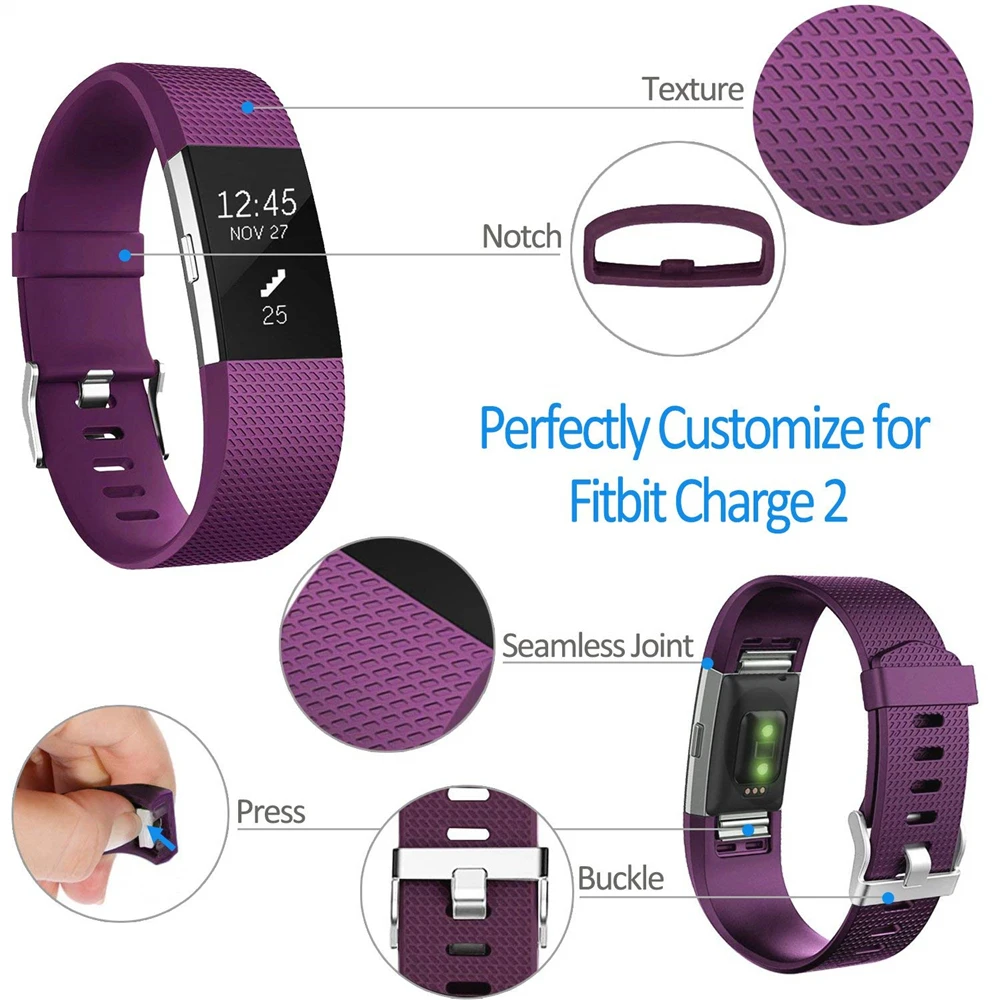 Coolaxy Аксессуары для браслета FitBit Charge 2 запасной браслет ремешок для браслета FitBit Charge 2 браслет для FitBit Charge 2