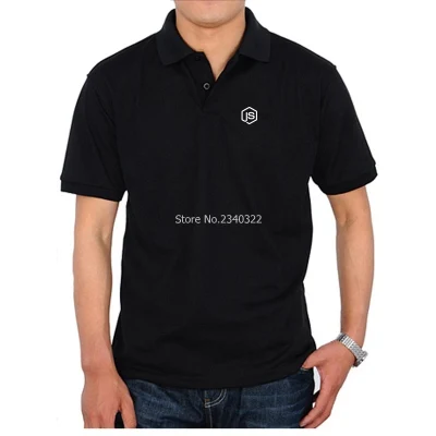 

New IT programmer short-sleeved node js POLO shirt male lead nodejs geek GEEK short sleeve polo shirts