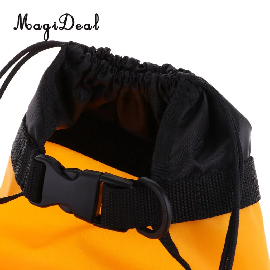 MagiDeal Dual Chamber Inflatable Paddle Float Bag with Quick Release Buckle for Sea Kayak Paddle Blades Yellow