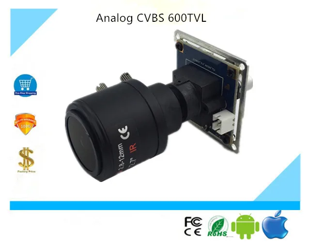 Аналоговая плата модуля камеры CVBS 600TVL 38*38 мм ручной зум 2 8 12 Инфракрасный фильтр
