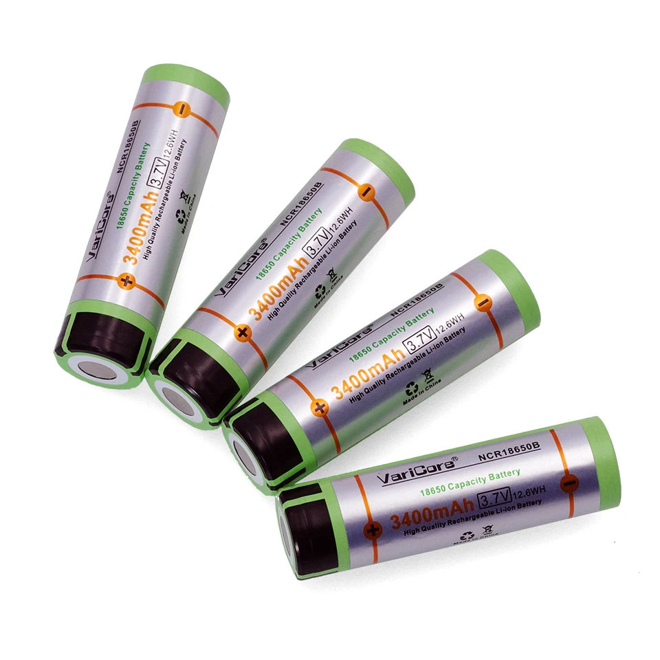 Новый VariCore для Panasonic 18650 3400mAh аккумулятор NCR18650B с оригинальной новой 3 7 V подходит