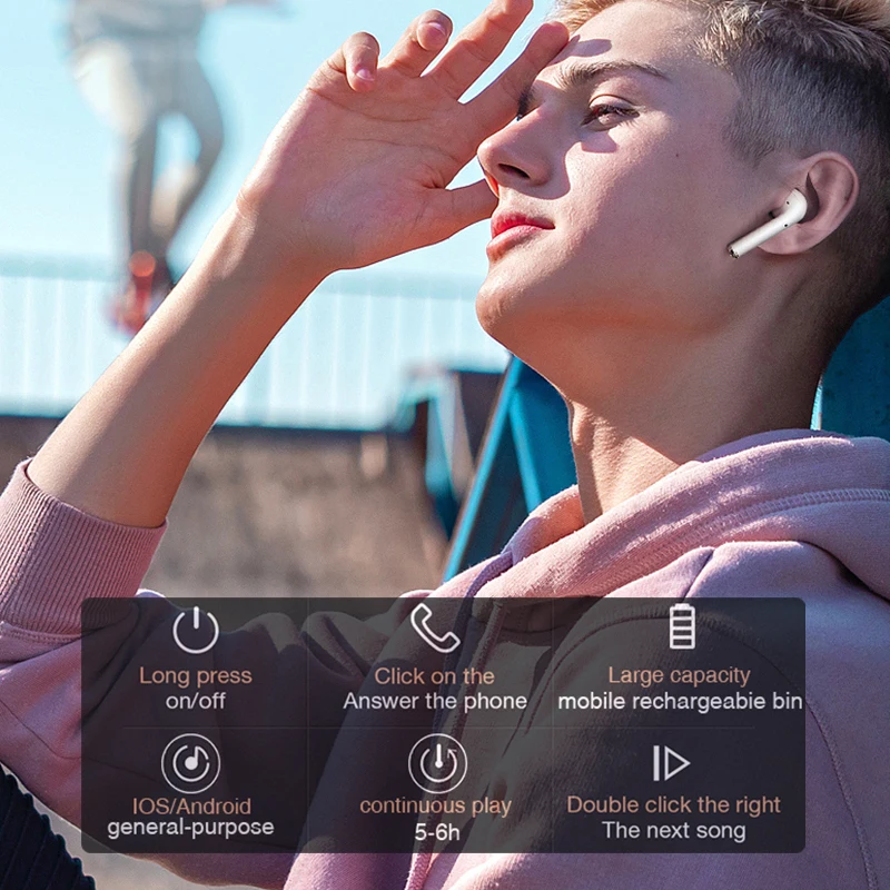Данные лягушка Bluetooth наушники беспроводные наушники-вкладыши с микрофоном стерео наушники с зарядной коробкой для iPhone Xiaomi