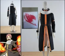 CostumeBuy аниме Сказочный хвост косплей Etherious Natsu Dragneel косплей костюм третьего поколения черный длинный Тренч для вечеринки на Хэллоуин