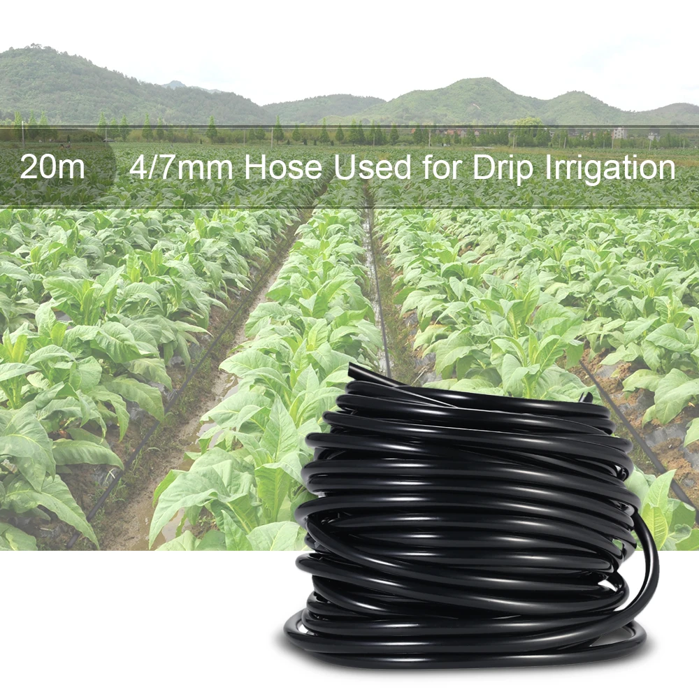 

Drip Irrigation System Pipe Watering Tubing Hose Pipe for Home Garden Yard Lawn Landscape Plants Flowers Water Supply 20/50m