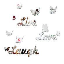 letter mirror wall sticker promotion shop for promotional letter