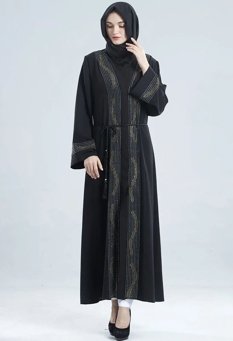 Модные свободные Абаи Дубай Кафтан Рамадан мусульманин Кафтан платье Ислам хиджаб платье Ислам ic Костюмы Абаи s для Для женщин турецкий