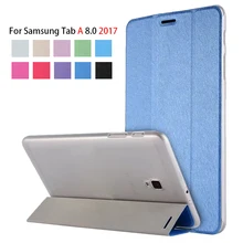 Чехол-накладка для samsung Galaxy Tab A 8,0 SM-T380 T385, тонкий Чехол-подставка из искусственной кожи для Galaxy Tab A 8,0 T380, чехол для планшета