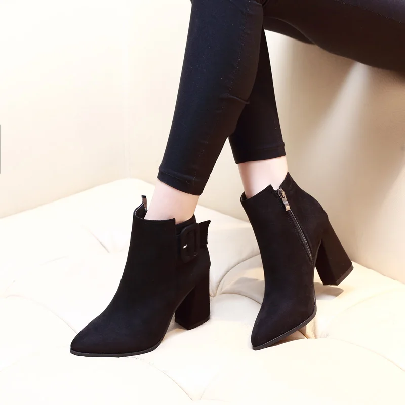boots with square heel