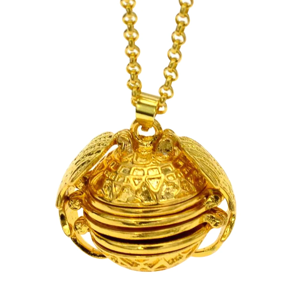 5 фото медальон семейное дерево ожерелье шар Крыло ангела кулон расширение древнее серебро золото розовое золото - Окраска металла: Gold