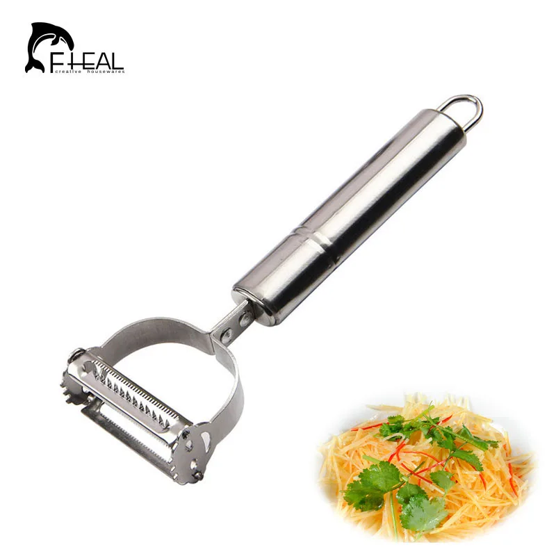 FHEAL 1pc Stainless Steel Multi purpose Vegetable Peeler&Julienne