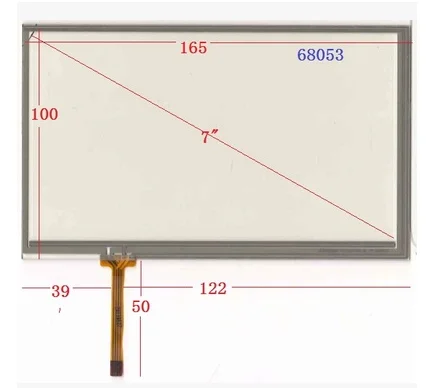 

68053 Новый 7-дюймовый автомобильный сенсорный экран GPS 165*100 мм