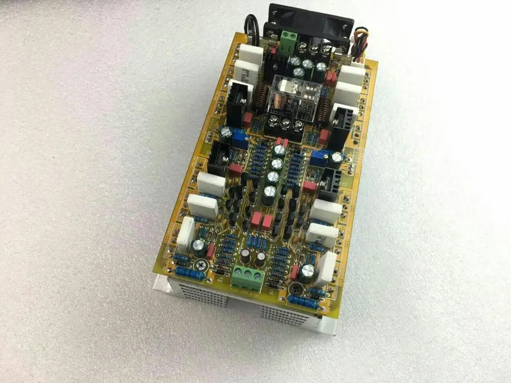 2. 0 channel stereo audio amplifier board 5200/1943 Power tube Symmetrical double differential Constant current 600W+600W