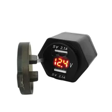 Мотоцикл двойной USB зарядное гнездо USB 4.2A вольтметр напряжение