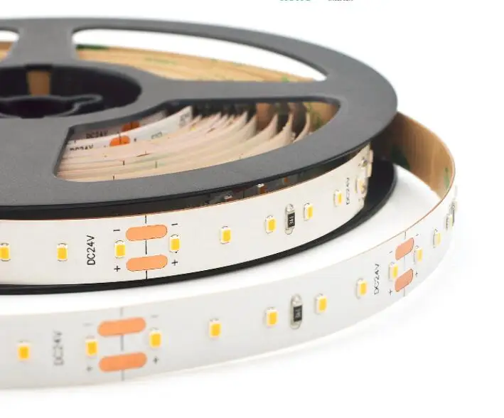 

2216 SMD LED Strip DC24V LED strip 120Led/m CRI>95 White PCB Board Micro 2216 LED flexible strip high lumen tape 5m/lot