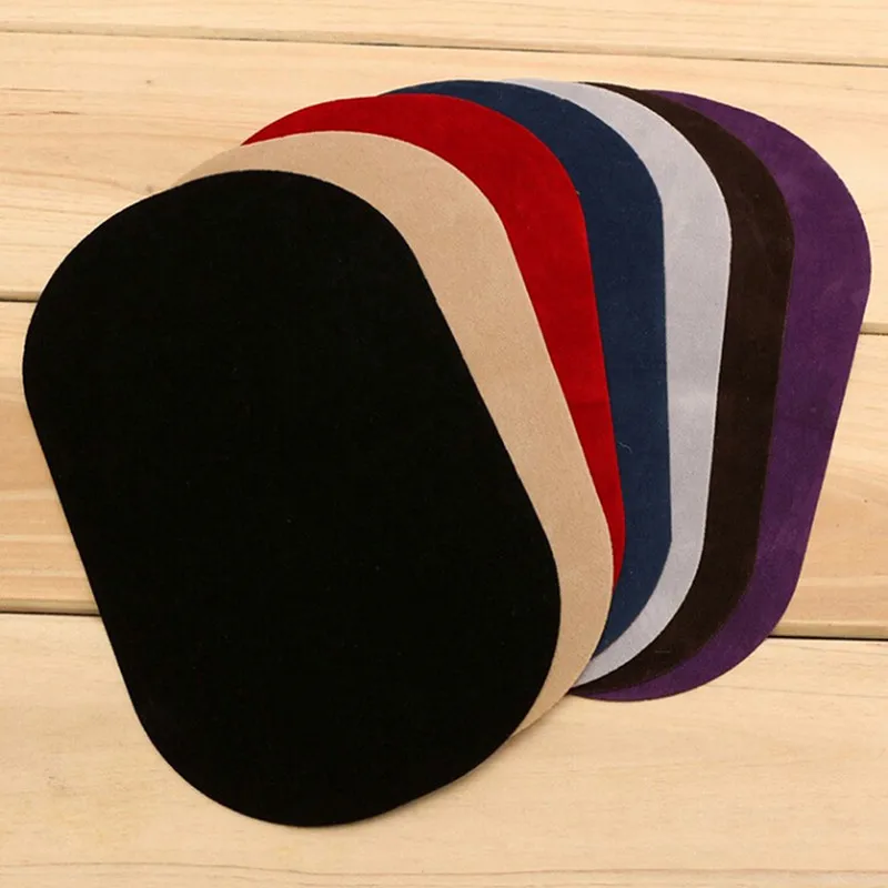 

2pc/lot Repair Decor Patches DIY Applique Suede Leather Patches Sewing Applique Iron-on Elbow Knee