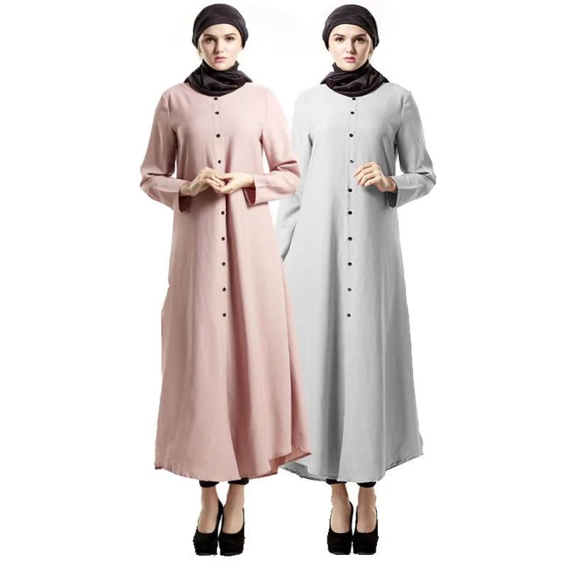 Мусульманское длинное платье рубашка abaya большого размера женское Турция
