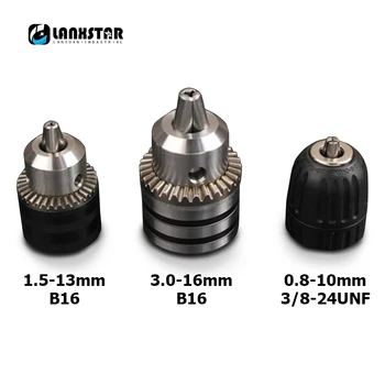 

Genuine Materials Drill Chuck 0.8~10mm 1.5~13mm 3~16mm Drill-chuck With Convert Squre/Hex Shank Micro Multifunction B16 Chucks
