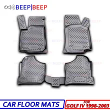 Для Volkswagen Golf IV 1998-2003 автомобильные коврики, ковры, Авто Пол, пылезащитный, нескользящий, автомобильный стиль, украшение интерьера