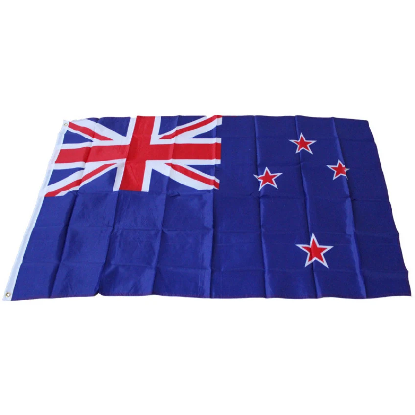 

90 x150cm Large New Zealand Flag Polyester National Banner Happy Gifts High Quality Polyester Fabrics