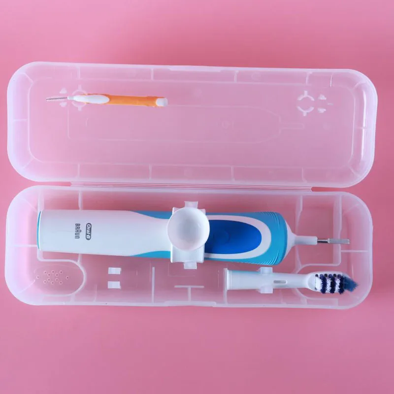 Portable Storage Box or Oral B Electric Toothbrush Protect Holder Case Transparent ( only box ) | Бытовая техника