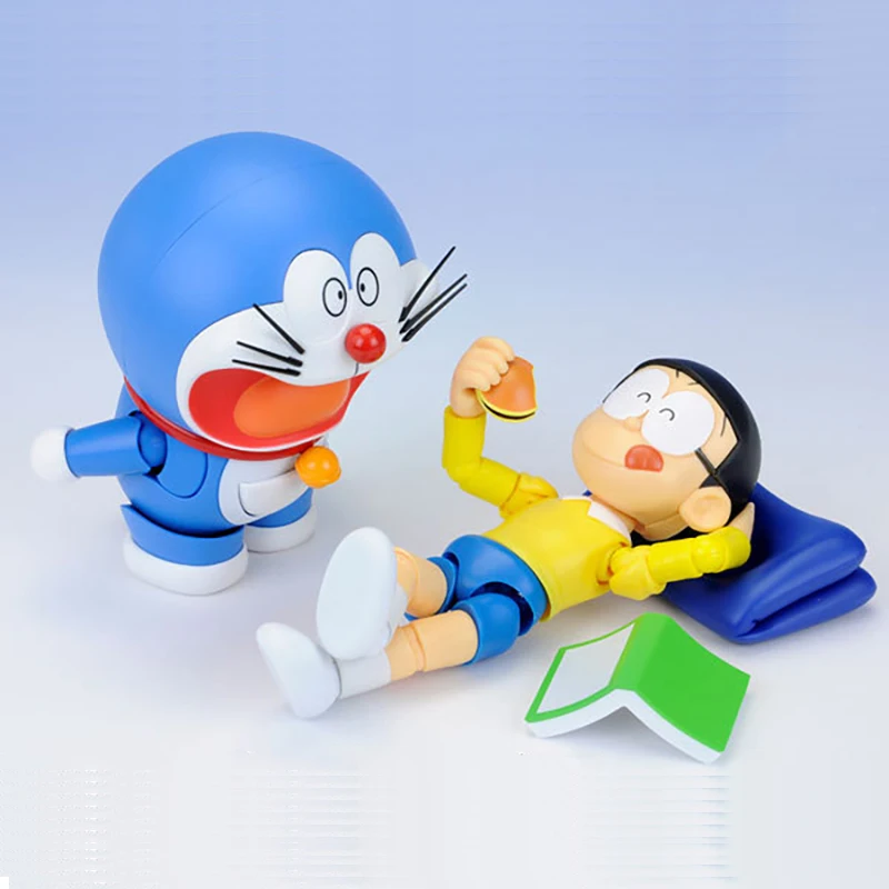 Экшн фигурки Nobi Robot Pokonyan фигурка Doraemon 10 см три вида лиц пять пар глаз|Игровые и