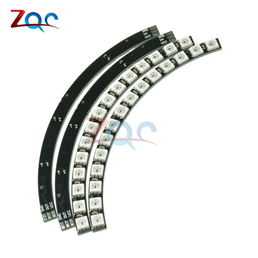 Светодиодное кольцо WS2812 RGB 60 бит полноцветное высокое освещение 5050 SMD модуль