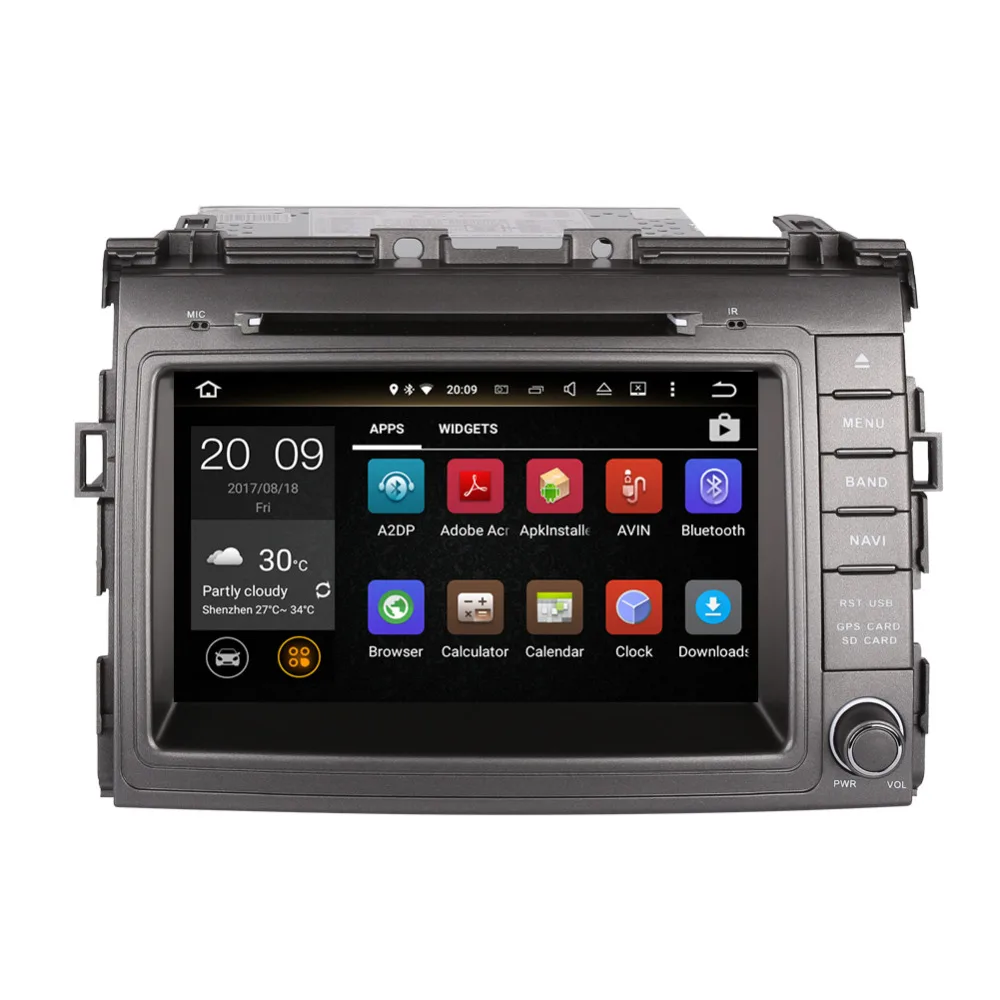 Perfect 4GB RAM Android 8.0 Car Auto Radio Stereo For Toyota Previa Estima Tarago Canarado 2006- GPS Navigation DVD Multimedia Player 4