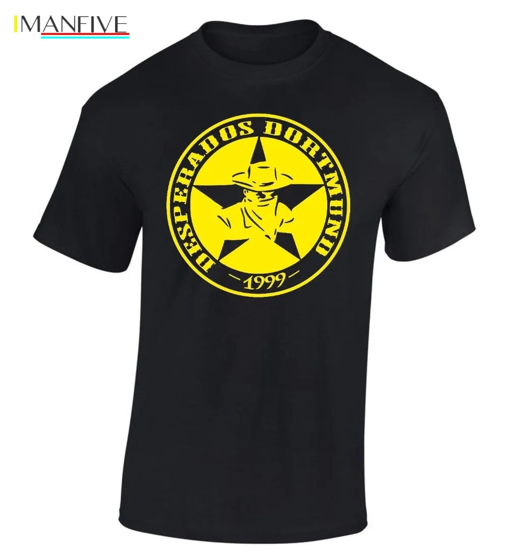 

Tshirt Homme 2019 New Desperados Dortmund T-Shirt ULTRAS Football Soccer T Shirt Print T Shirt Men