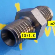 Перевернутое сиденье из нержавеющей стали адаптер m10* 1,0 M10 P1.0 до an3 3an 3 3/8unf резьба ptfe тефлоновый Тормозной Шланг Концевой фитинг