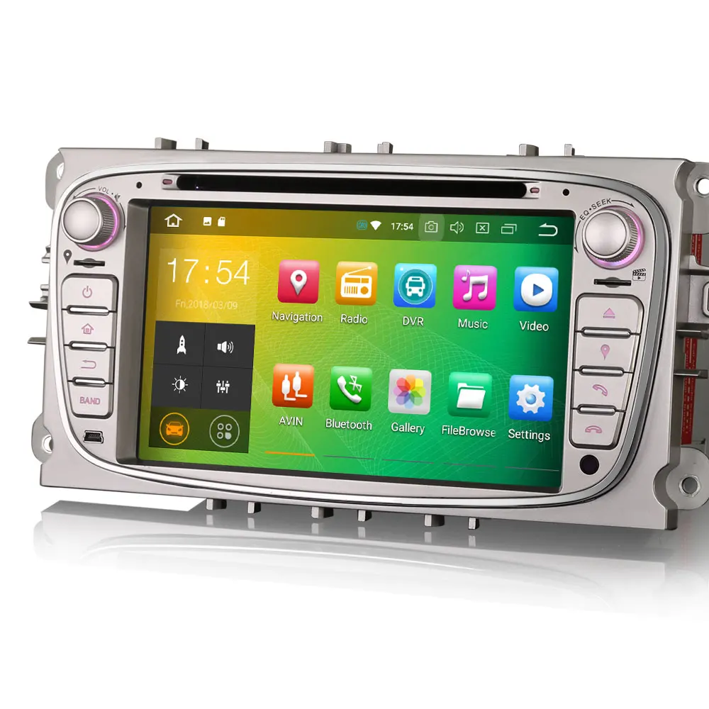 Flash Deal Erisin ES7809F 7" Android 8.0 Octa core 4G RAM Car DVD GPS Radio DVR DAB+ DVD For Ford Mondeo Focus S/C-Max Galaxy 2
