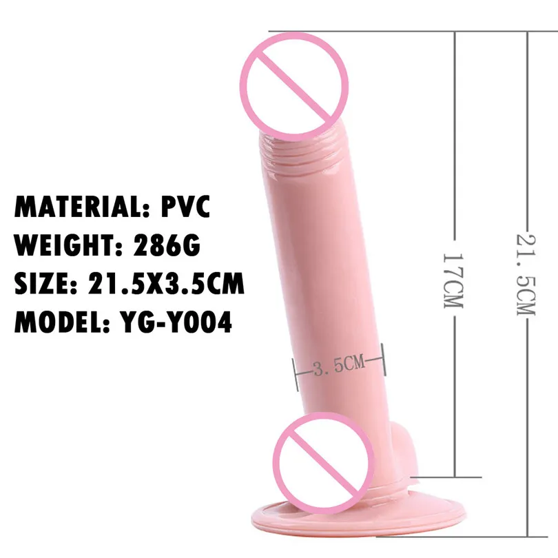 Sex Toy PVC Real Dildos Simulated Phallus Female Hand-Free Masturbation Device With Simulated Penile Sucker Sex Toys (4)