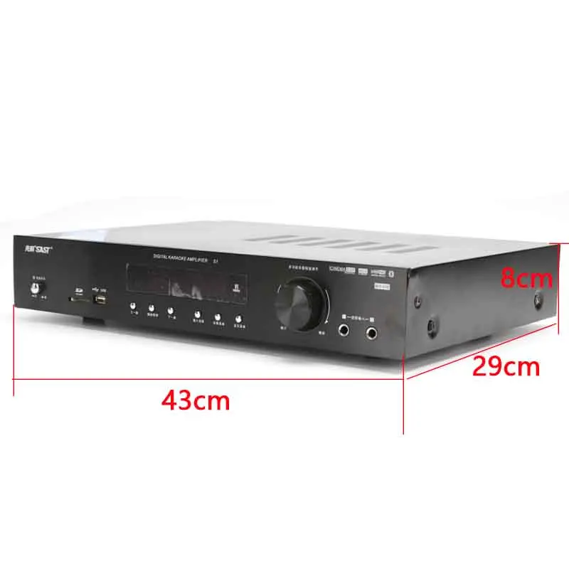 Kaolanhon 650 Вт 220 В X-200 Bluetooth усилитель домашний аудио 5,1 сабвуфер Профессиональный HiFi караоке цифровой KTV усилитель