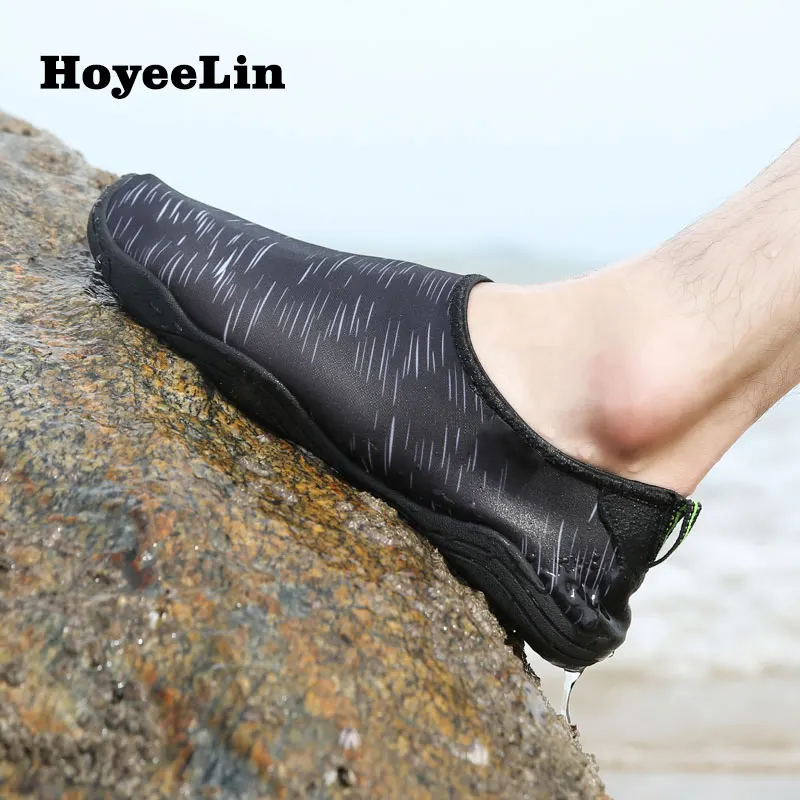 HoYeeLin уличная водонепроницаемая обувь Для женщин Для мужчин; слипоны быстрое высыхание пляжные Быстросохнущие кроссовки Туфли без