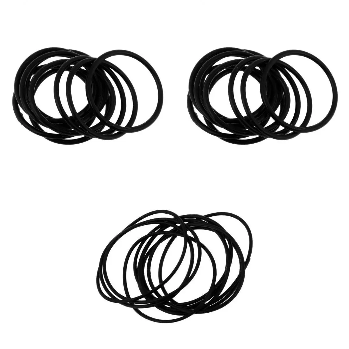 

30Pcs Black Rubber O-Rings, Waterproof and Sealed, Effective Protection of Flashlight