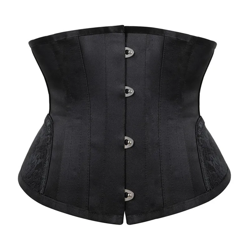 

Steampunk solid Corset Gothic polyester Bustiers Lace up Corsets Women Corsage Satin Corselet Straitjacket Bodice Waiste Trainer