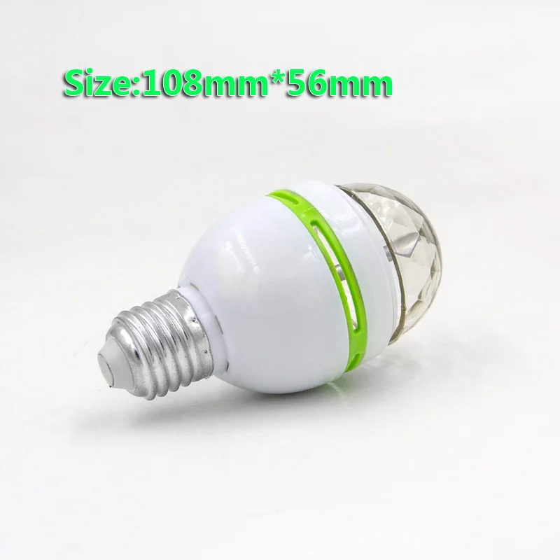 Led RGB البسيطة ضوء المرحلة E27 AC 85-265 فولت سحر الكريستال مصباح كروي ليد لحمامات السباحة 3 واط ضوء الليزر 220 فولت 110 فولت عيد الميلاد الرقص حزب فانوس ...