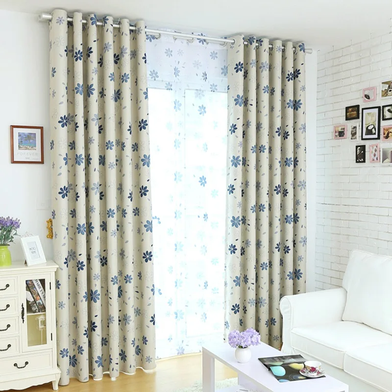 Window Curtains Window Treatments Floral Printed Curtains for Bedroom